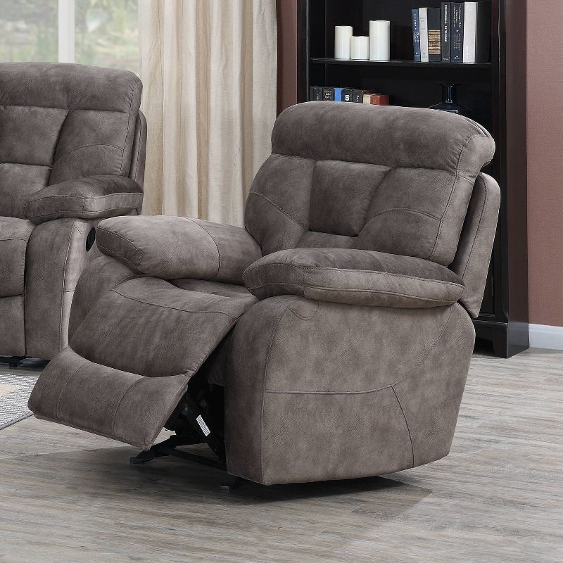 Bogata Upholstered Glider Chair Mushroom - Steve Silver Co., 4 of 8