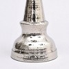 Decorative Hammered Nickel Finish Chess Bishop Sculpture – Elegant Table Accent (5.5x5.5x14") - 3 of 4