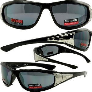 Global Vision Eyewear Viva Safety Motorcycle Glasses with Flash Mirror Lenses - 1 of 1