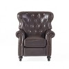 PAGED Modern Accent Chair, Fabric Barrel Club Chair with Wooden Legs, Living Room Reading Chair for Bedroom - 3 of 4