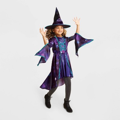 Kids' Witch Stars Halloween Costume Purple S - Hyde & EEK! Boutique™