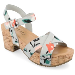 Journee Collection Womens Valentina Ankle Strap Platform Sandals - 1 of 4