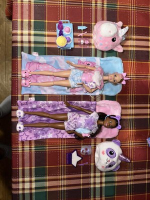 Barbie Cutie Reveal Slumber Party Gift Set With 2 Dolls & 2 Pets : Target