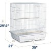 Prevue Pet Products Square Top Parakeet Cage, Black 25.0" L x 21.0" W x 29.5" H - 2 of 4