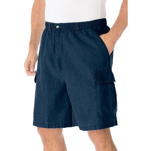 KingSize Men's Big & Tall Knockarounds 8" Full-Elastic Cargo Shorts - 1 of 4