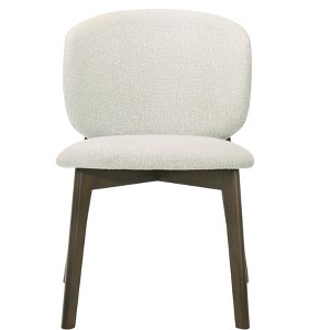 Gray Chenille & Walnut Side Chair (Set of 2) - 1 of 4