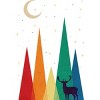Junior's Design By Humans Vintage Rustic Weathered Grunge Reindeer and The Nature By Benblunders T-Shirt - 2 of 3