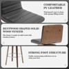 Bekrvio 26" Counter Height Bar Stools - PU Leather Swivel, L Shape Back, Upholstered, Mid-Century Modern Chairs for Kitchen Counter Island - 4 of 4