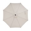 9' x 9' UV Protected Patio Umbrella with Crank and Push Button Tilt Beige - Wellfor: Outdoor, Hexagon Shape, Wind Vent - 3 of 4