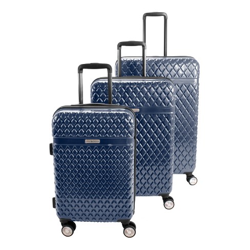 Kathy Ireland Yasmine 3 Piece Hardside Luggage Set Navy