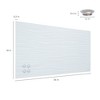 ECR4Kids MessageStor 18in x 36in Magnetic Dry-Erase Glass Board and 4 Rare Earth Magnets - 2 of 4
