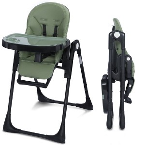 Kinder King Foldable High Chair for Baby, Toddler Eating Chair with Detachable Double Trays - 1 of 4