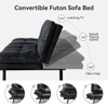 Dyonery 71" Convertible Futon Sofa Bed,Modern Futon Couch,Memory Foam Folding Loveseat Sofa Bed, for Living Room,Office - 3 of 4