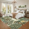 Jungle Rug Washable Area Rugs for Living Room Bedroom Soft Forest Animals Print Rugs - 2 of 4