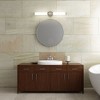 Cooper 25" LED Vanity Light - Dimmable, Damp Rated, Art Deco Style, Brushed Nickel Finish - 4 of 4
