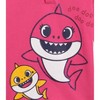 Pinkfong Mommy Shark Baby Shark Girls French Terry Pullover Hoodie Poly Hair & Felt Teeth Fin on hat Costume and Leggings Outfit Set Toddler - 4 of 4