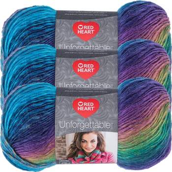 Red Heart Boutique Unforgettable Gotham Yarn - 3 Pack Of 100g/3.5oz -  Acrylic - 4 Medium (worsted) - 270 Yards - Knitting/crochet : Target