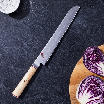 Miyabi 9-inch Multi-Colored Wood Handle Bread Knife