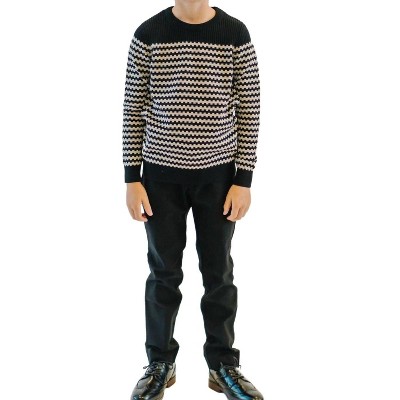 Boy's Luis Geometric Sweater - Leo & Zachary