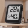FONTOI 3 Pack Digital Hygrometer Indoor Thermometer, Room Temperature and Humidity Monitor Meter for Baby Room, Greenhouse, Black, 1.85"*0.55"*2.24" - 4 of 4