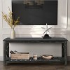 VYNXARIA 47 Inch Modern Coffee Table with Storage Shelf, Farmhouse Rectangle Living Room Center Table for Small Spaces - 2 of 4