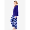Dreams & Co. Plus Size Long Sleeve Knit PJ Set - 4 of 4