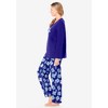 Dreams & Co. Women's Plus Size Long Sleeve Knit PJ Set - image 4 of 4