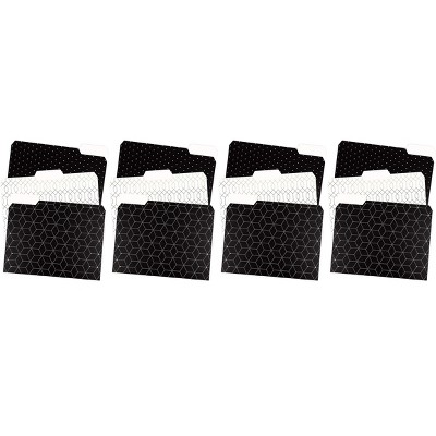 U Brands Modern Classic Fashion File Folders 3-Tab Letter Size Asst Colors 3236U06-24