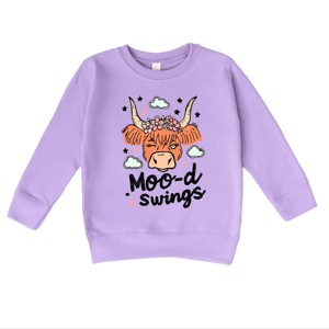 The Juniper Shop Mood Swings Cow Toddler Sweatshirt - 1 of 4
