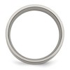 Black Bow Jewelry 8mm Titanium & 14k Gold Inlay Polished Flat Standard Fit Band - 2 of 4