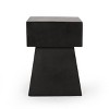 MOEPISY 19.00 inch H Black Patio End Tables - 3 of 4