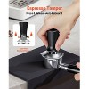 VEVOR Espresso Tamper 53mm, Spring Loaded Coffee Tamper, 30 lbs Tamper Tool Espresso, Stainless Tamper with Non-Slip Grip, Black - 3 of 4