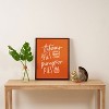 Chelcey Tate Autumn Skies And Pumpkin Pies Orange Framed Art Canvas - Society6 - 3 of 3