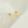 Girls' Polished Kitty Cat Screw Back 14k Gold Earrings - In Season Jewelry - 4 of 4