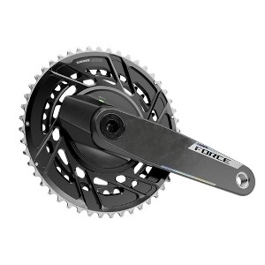 SRAM Force AXS Power Meter Crankset - 160mm, 12-Speed, 48/35t Thread Mount, 8-Bolt PM Spider, DUB Spindle, Carbon, E1 - 1 of 2
