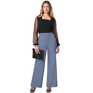 Jessica London Stretch Knit Crepe Wide Leg Pant - 1 of 4