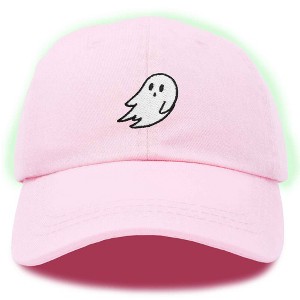 Dalix Ghost Glow in the Dark Embroidered Mens Womens Cotton Dad Hat Baseball Cap Adjustable - 1 of 4