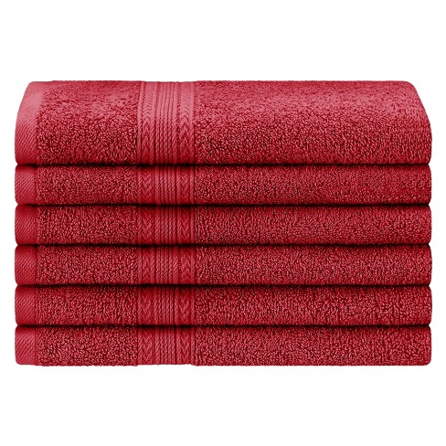 Blue Nile Mills 8 Piece Cotton Towel Set - 2 Pack Bath Towels For