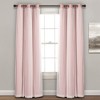 Lush Décor Grommet Sheer Panels With Insulated Blackout Lining Pink 38X108 Set - image 2 of 4