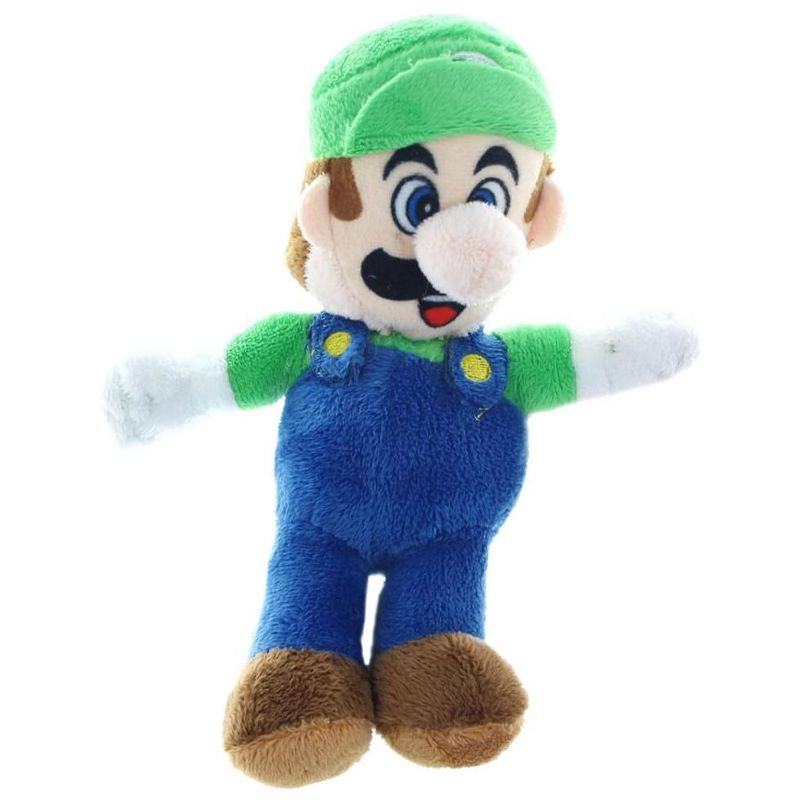 Chucks Toys Nintendo Super Mario Bros 7" Luigi Plush, 1 of 2