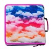Case-it 3" Printed Nylon Ring Binder with Internal/External Pockets Bunch O Flowers Pink - 3 of 4