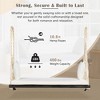 Gulches Patio Swings: Hanging Porch Swing Bench with Cushions, 10.8ft Ropes, Natural/ White/Black/Brown/Gray Finish - 4 of 4