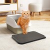 Sevobal Pet Training Pads and Potties, Cat Litter Mat with Urine and Water Proof Function, Honeycomb Design Mat for Cat, Gray, 24.2"*15.6"*0.8" - 2 of 4