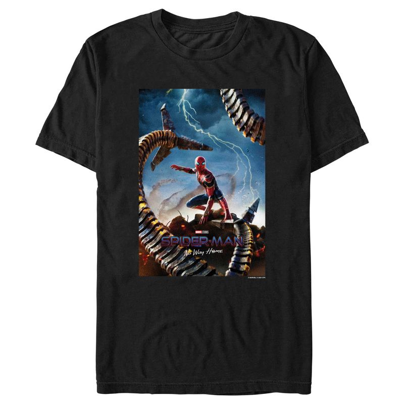 Men's Marvel Spider-Man: No Way Home Movie Poster T-Shirt, 1 of 6