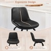 Arceso Upgrade Enlarged Seat Swivel Bar Stools Set of 2, 26 Inch Counter Height Bar Stools, Thickened Faux Leather Barstools with Backs - 4 of 4