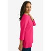 Jessica London Women's Plus Size Stretch Cotton Notch Neck Tunic - 4 of 4