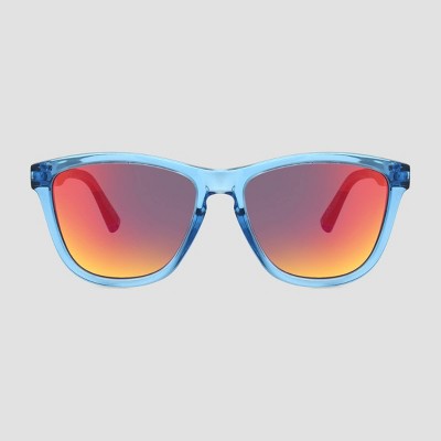 Men's Square Sunglasses with Mirrored Lenses - All in Motion™ Blue