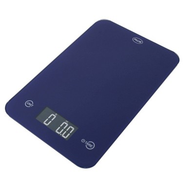 American Weigh Scales  Onyx-5K Tempered Glass Kitchen Scale Blue