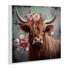 Stupell Industries Cow with Vintage Florals, 12" x 12" - 3 of 4