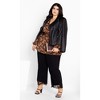 Women's Plus Size Aubree Print Shirt - black paisley | CITY CHIC - 2 of 4